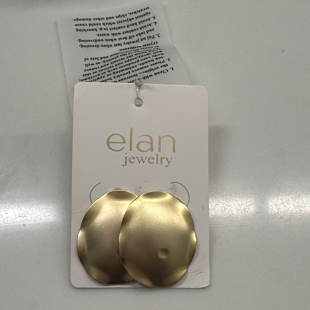 New Elan 18k Gold Plated Pierced Earrings